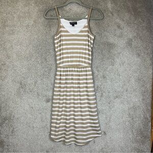 Context Lord & Taylor Dress Womens XS Striped Sleeveless Tank Summer- 3735